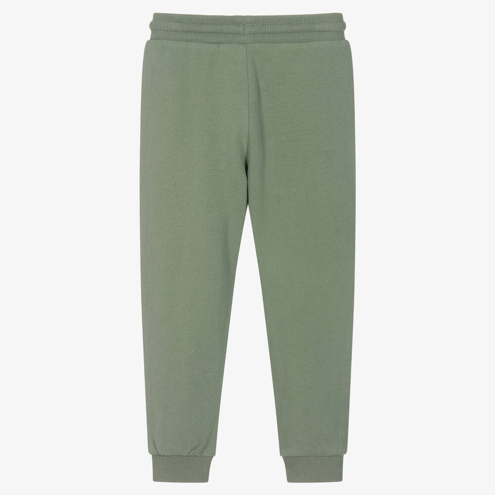Timberland Boys Green Cotton Logo Joggers