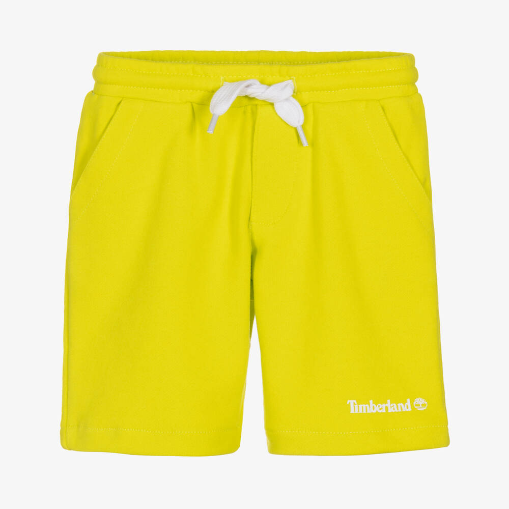 Timberland - Short vert en coton garçon | Childrensalon