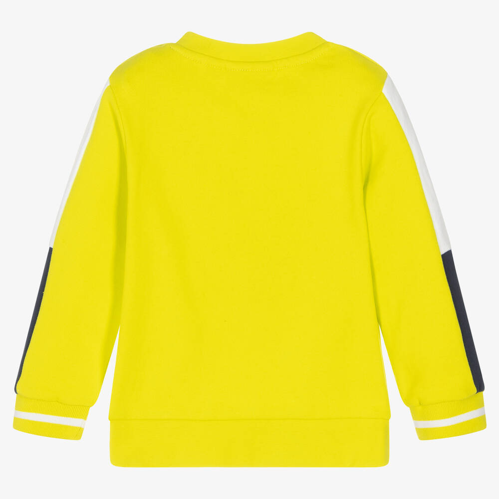 Timberland-Boys Green Cotton Logo Sweatshirt | Childrensalon Outlet