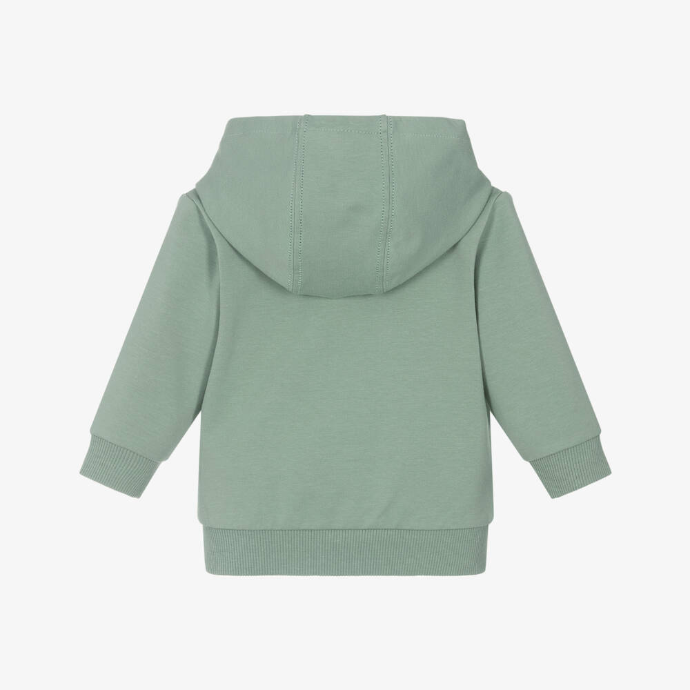 Timberland-Boys Green Cozy Cotton Hoodie | Childrensalon Outlet