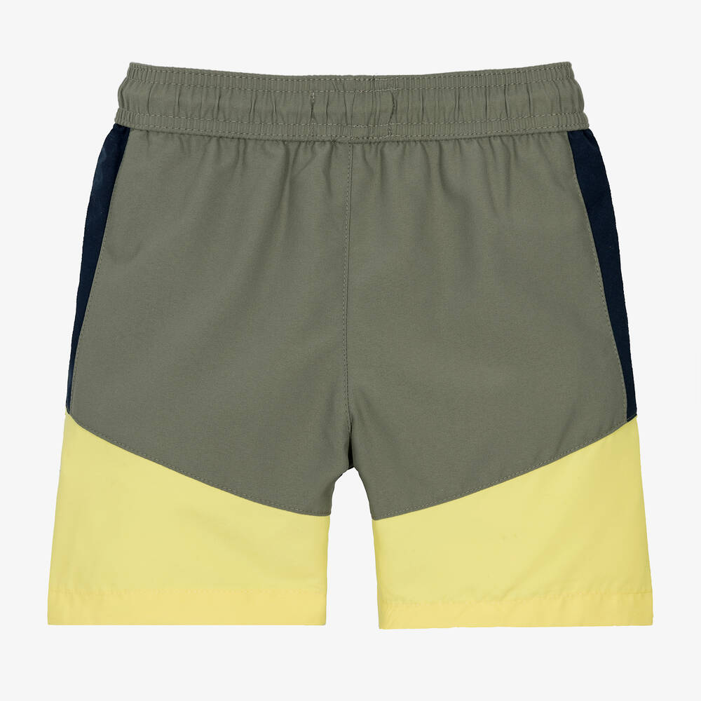 Timberland-شورت سباحة لون أخضر وأصفر للأولاد | Childrensalon Outlet