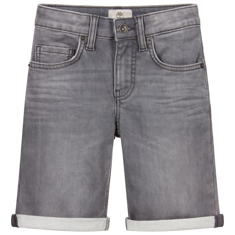 Timberland - Серые джинсовые шорты для мальчиков | Childrensalon