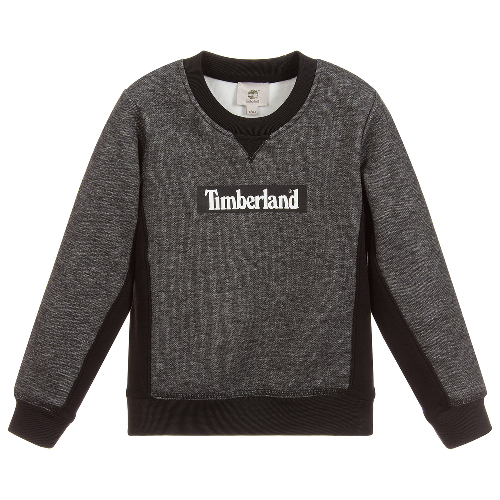 Timberland - Boys Grey Fleece Sweatshirt | Childrensalon