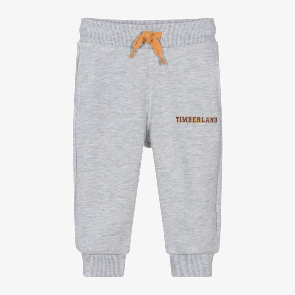 Timberland-Boys Grey Jersey Joggers | Childrensalon Outlet