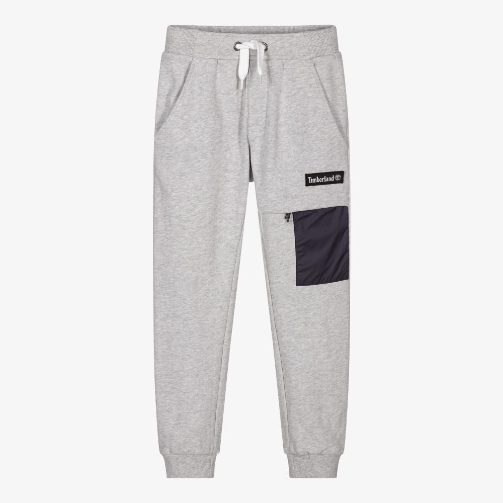 Timberland - Boys Grey Marl Logo Joggers | Childrensalon