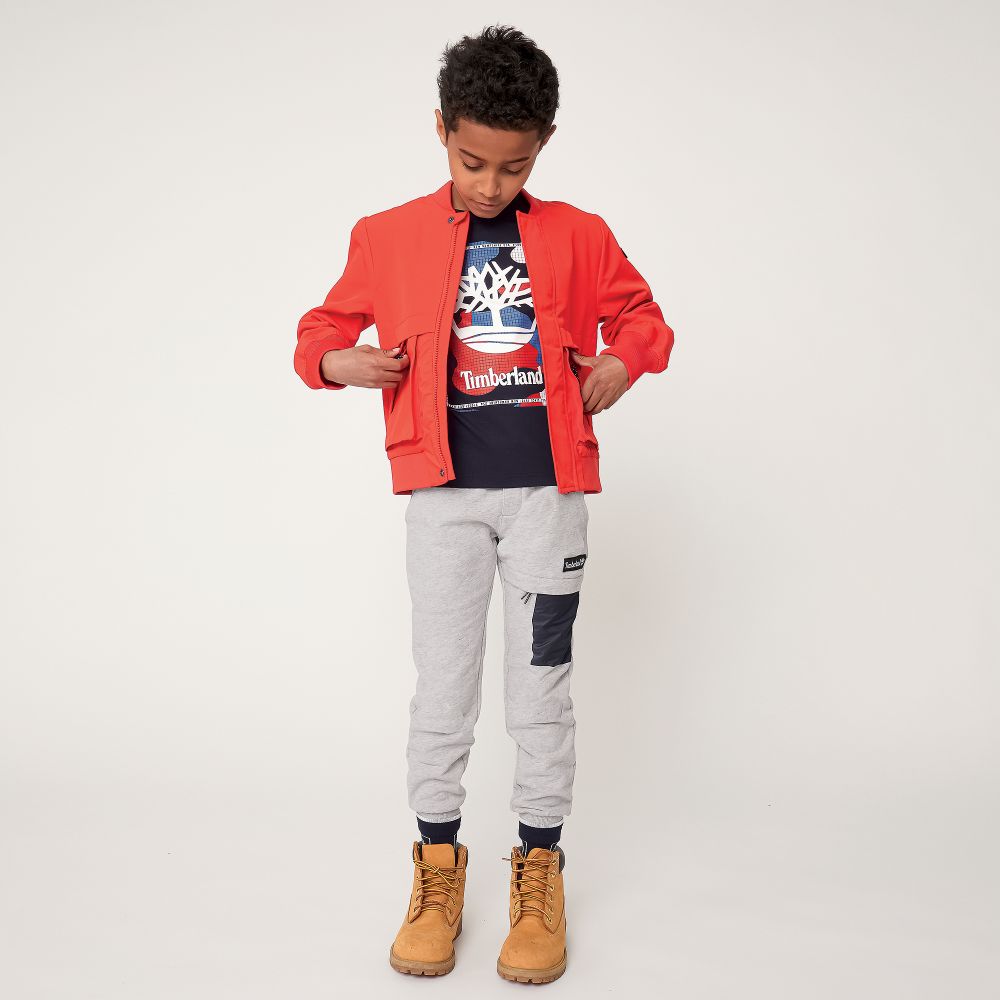 Boys cheap grey timberlands