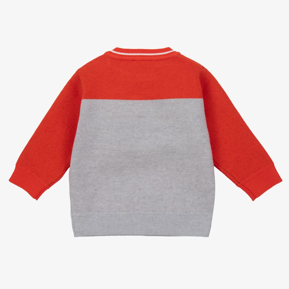 Timberland Boys Grey Orange Sweater Childrensalon Outlet
