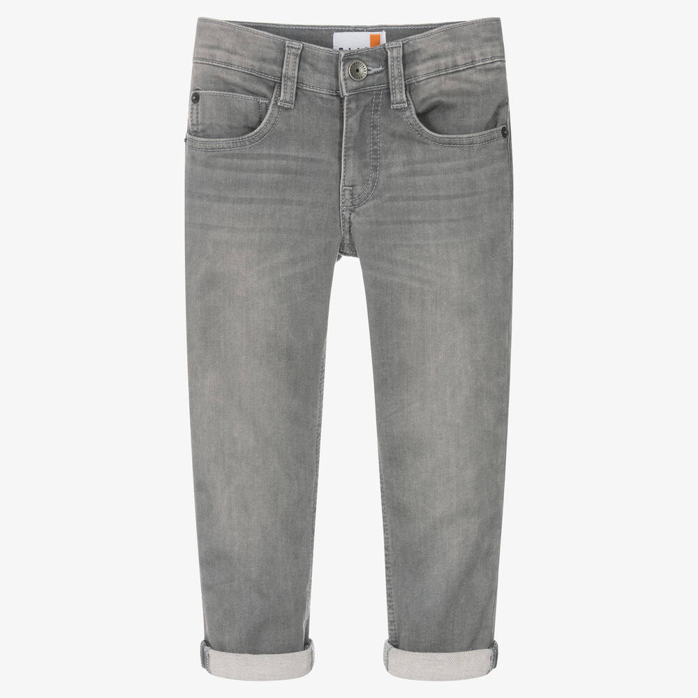 Timberland-Boys Grey Slim Fit Jeans | Childrensalon Outlet