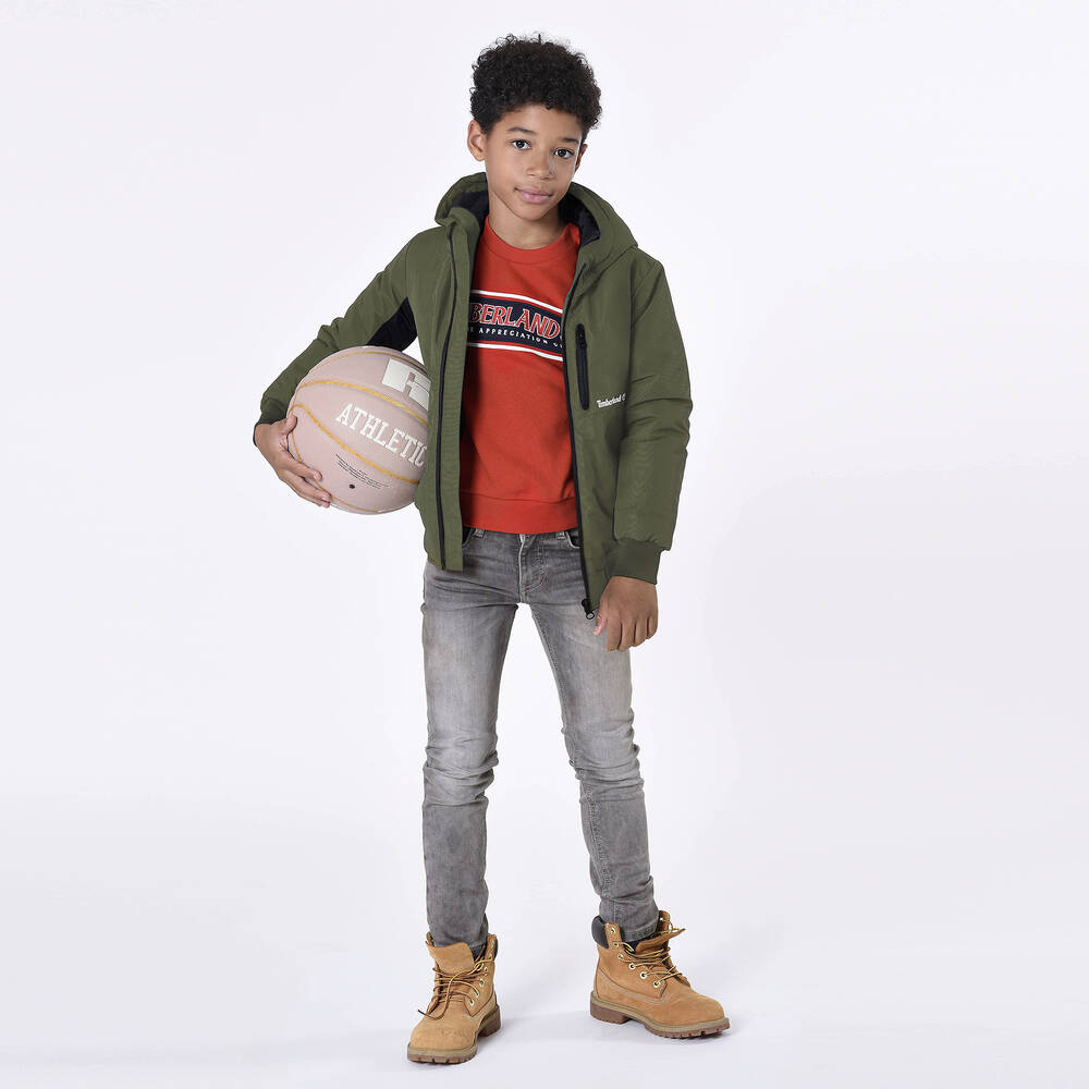 Timberland Boys Grey Slim Fit Jeans Childrensalon Outlet