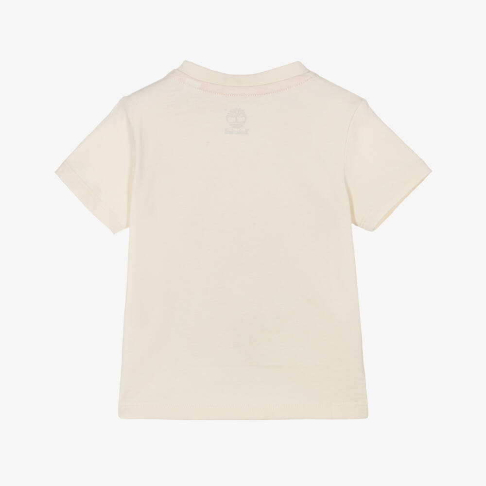Timberland-Boys Ivory Organic Sea Plane Tee | Childrensalon Outlet