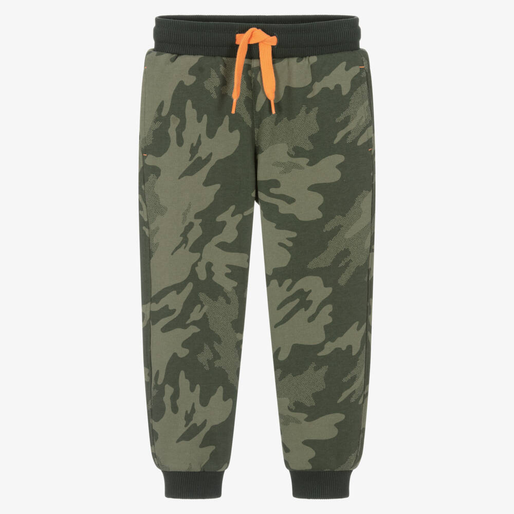 Timberland-Хаки камуфляжные мягкие хлопковые джоггеры для мальчиков | Childrensalon Outlet