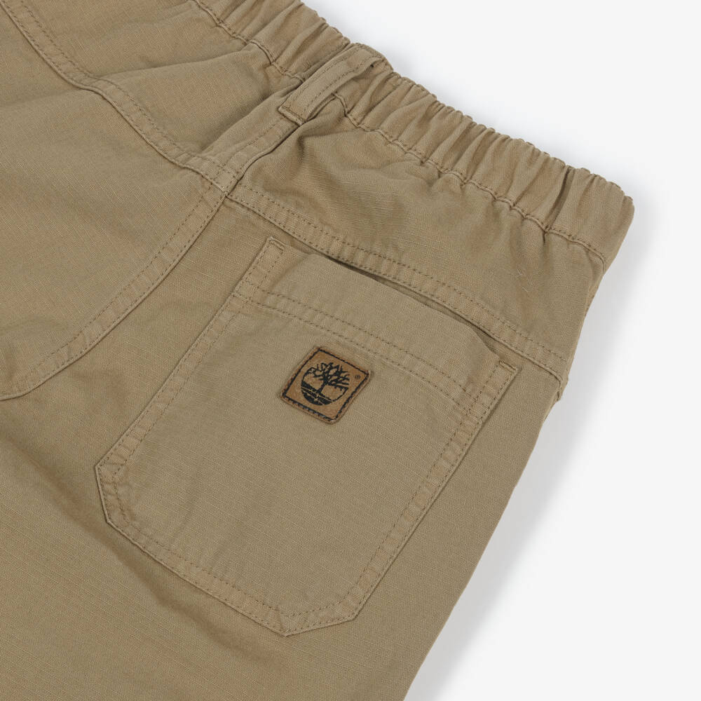 Timberland-Бежевые хлопковые брюки карго для мальчиков | Childrensalon Outlet