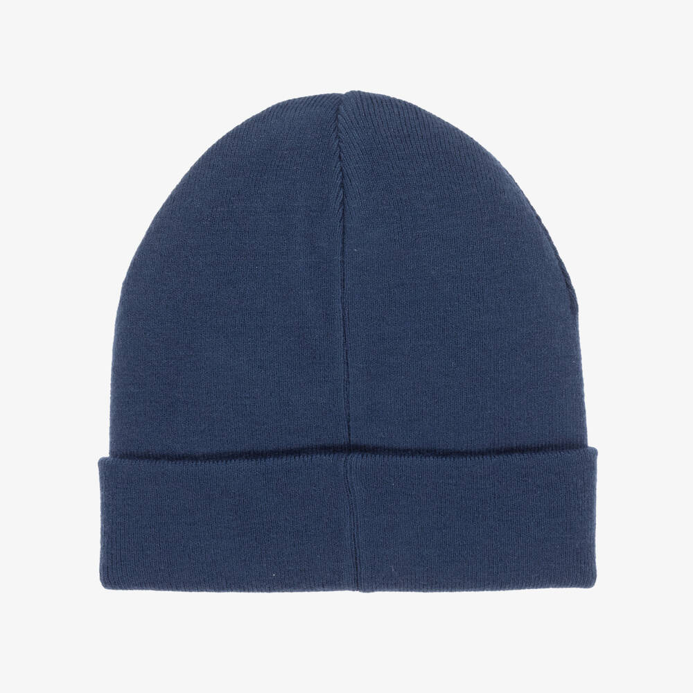 Timberland-Boys Knitted Blue Viscose Hat | Childrensalon Outlet