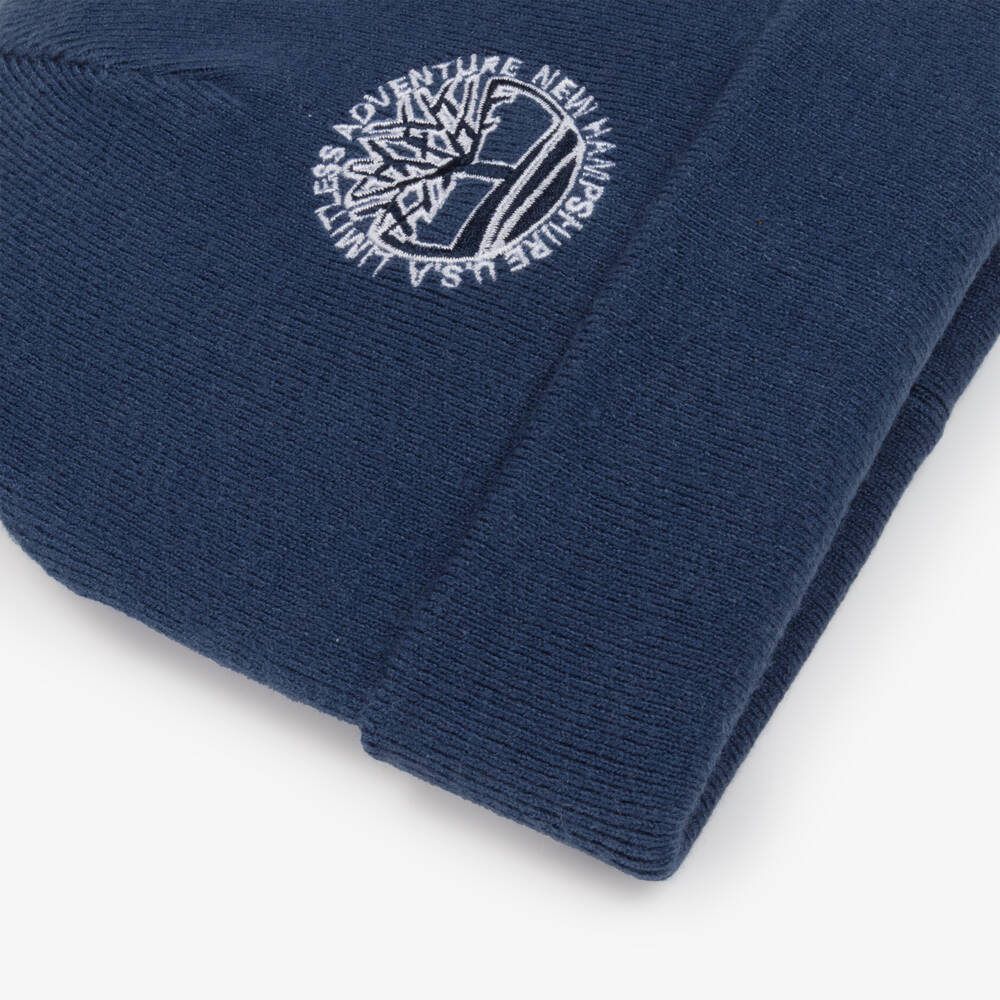 Timberland-Boys Knitted Blue Viscose Hat | Childrensalon Outlet