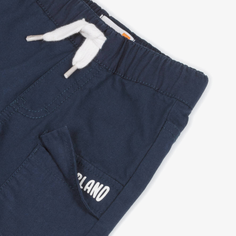 Timberland-Boys Navy Adventure Cargo Shorts | Childrensalon Outlet