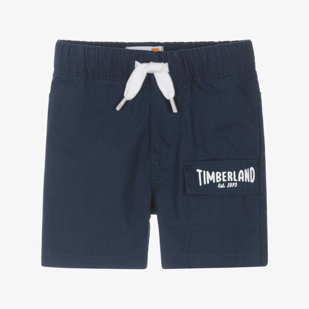 Timberland-Boys Navy Adventure Cargo Shorts | Childrensalon Outlet