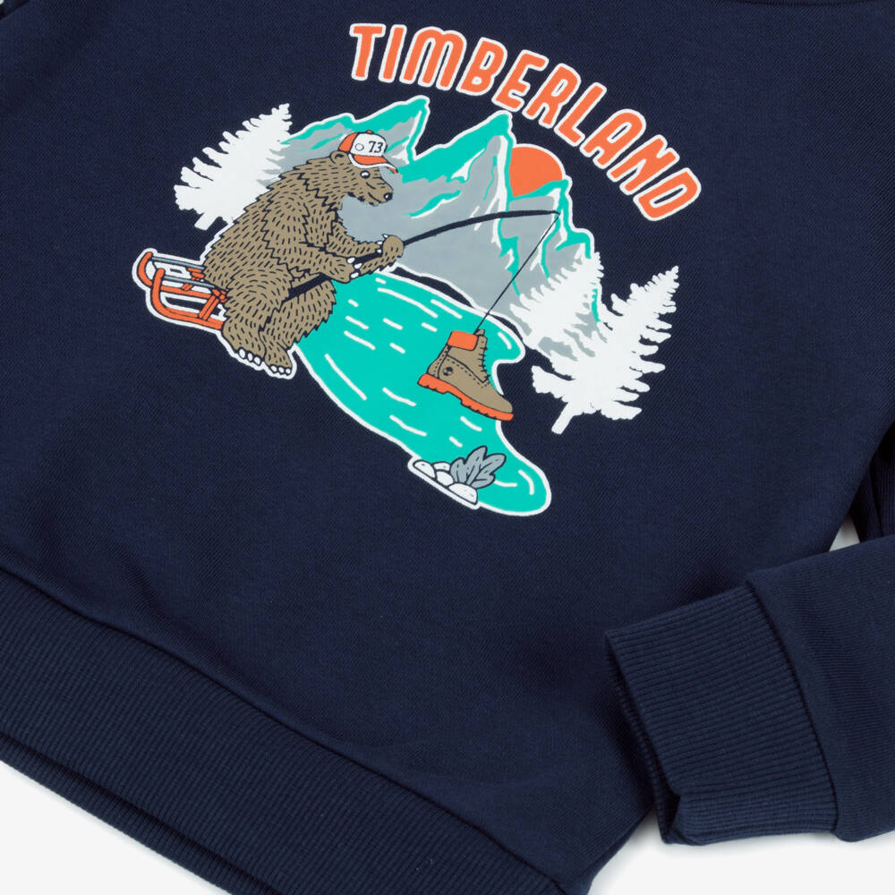 Timberland-Boys Navy Adventure Hoodie | Childrensalon Outlet
