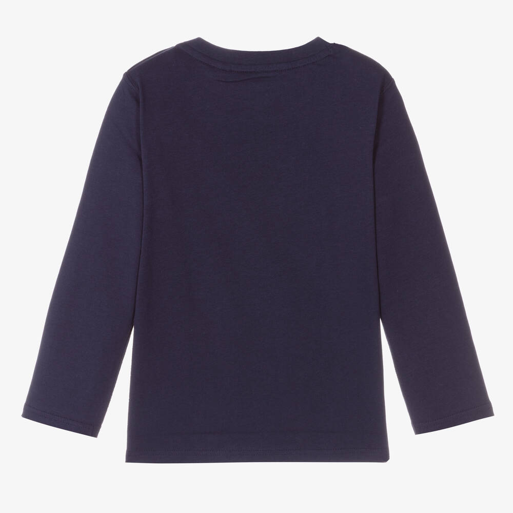 Timberland-Синий хлопковый топ для мальчиков | Childrensalon Outlet