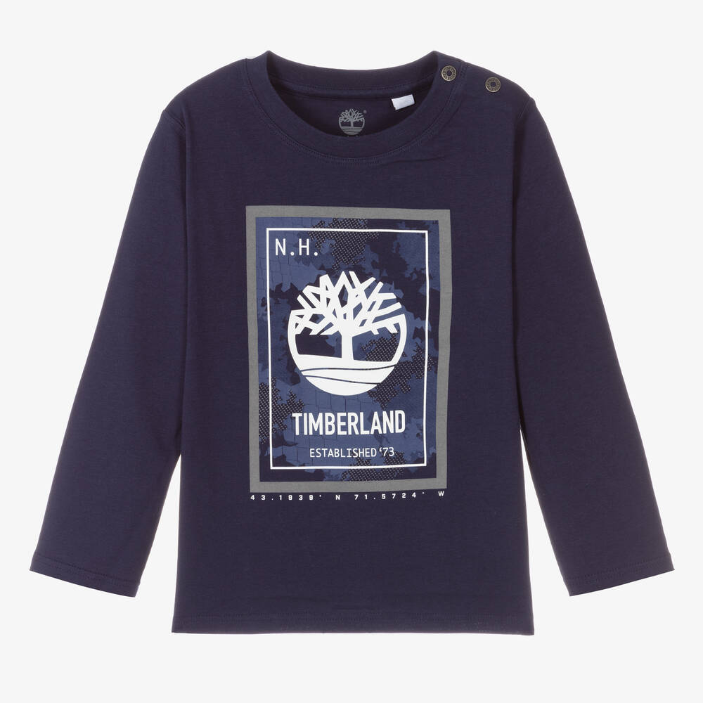 Timberland - Navyblaues Baumwolloberteil (J) | Childrensalon