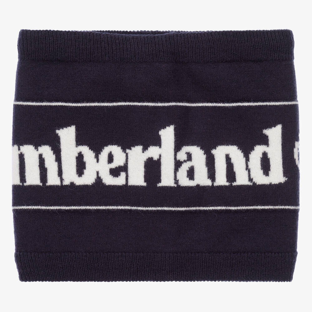 Timberland - Boys Navy Blue Knitted Snood | Childrensalon