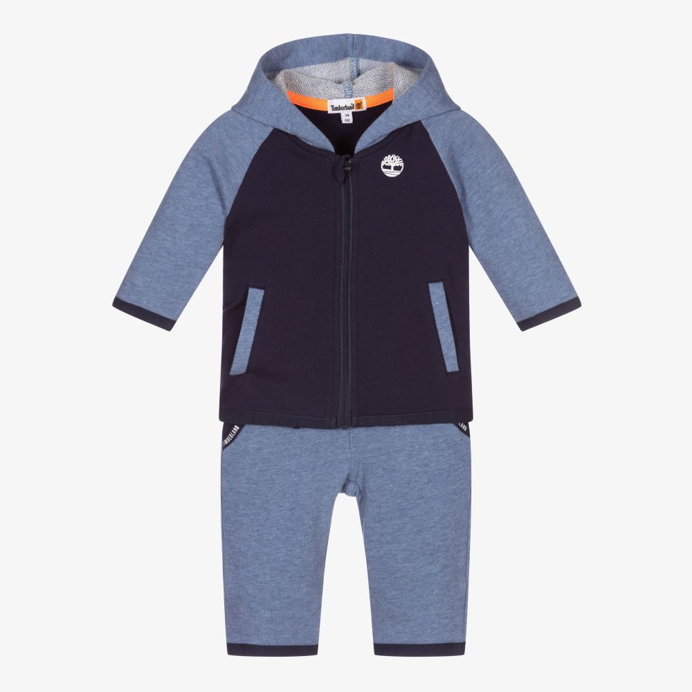 Timberland - Boys Navy Blue Logo Tracksuit | Childrensalon