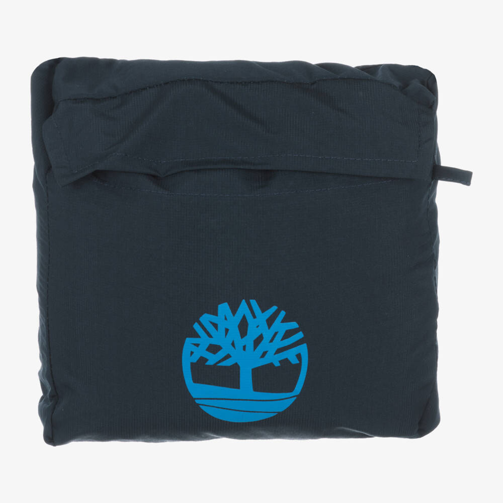 Timberland-Boys Navy Hooded Rain Jacket | Childrensalon Outlet