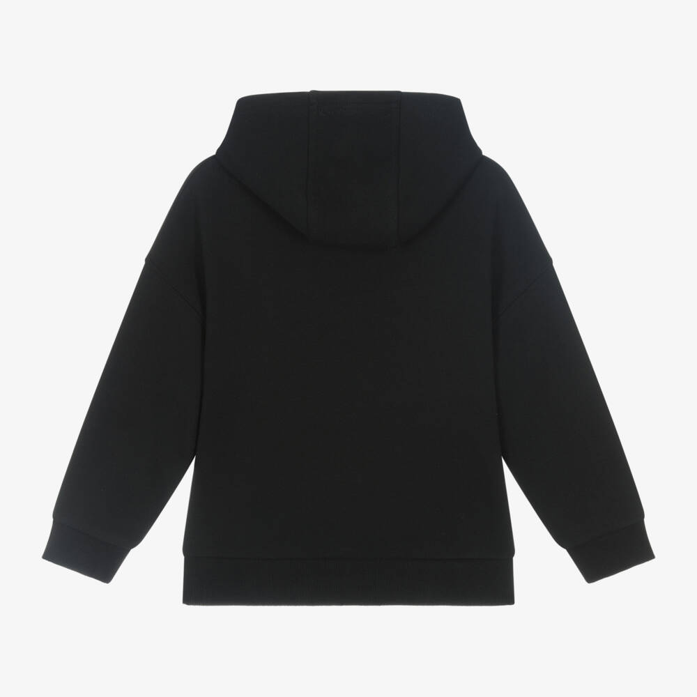 Timberland-توب هودي قطن عضوي لون أسود للأولاد | Childrensalon Outlet