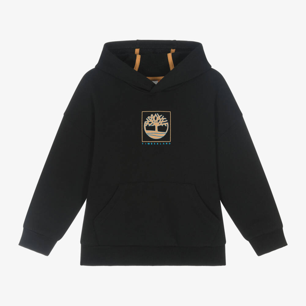 Timberland-Boys Organic Cotton Black Sweatshirt | Childrensalon Outlet