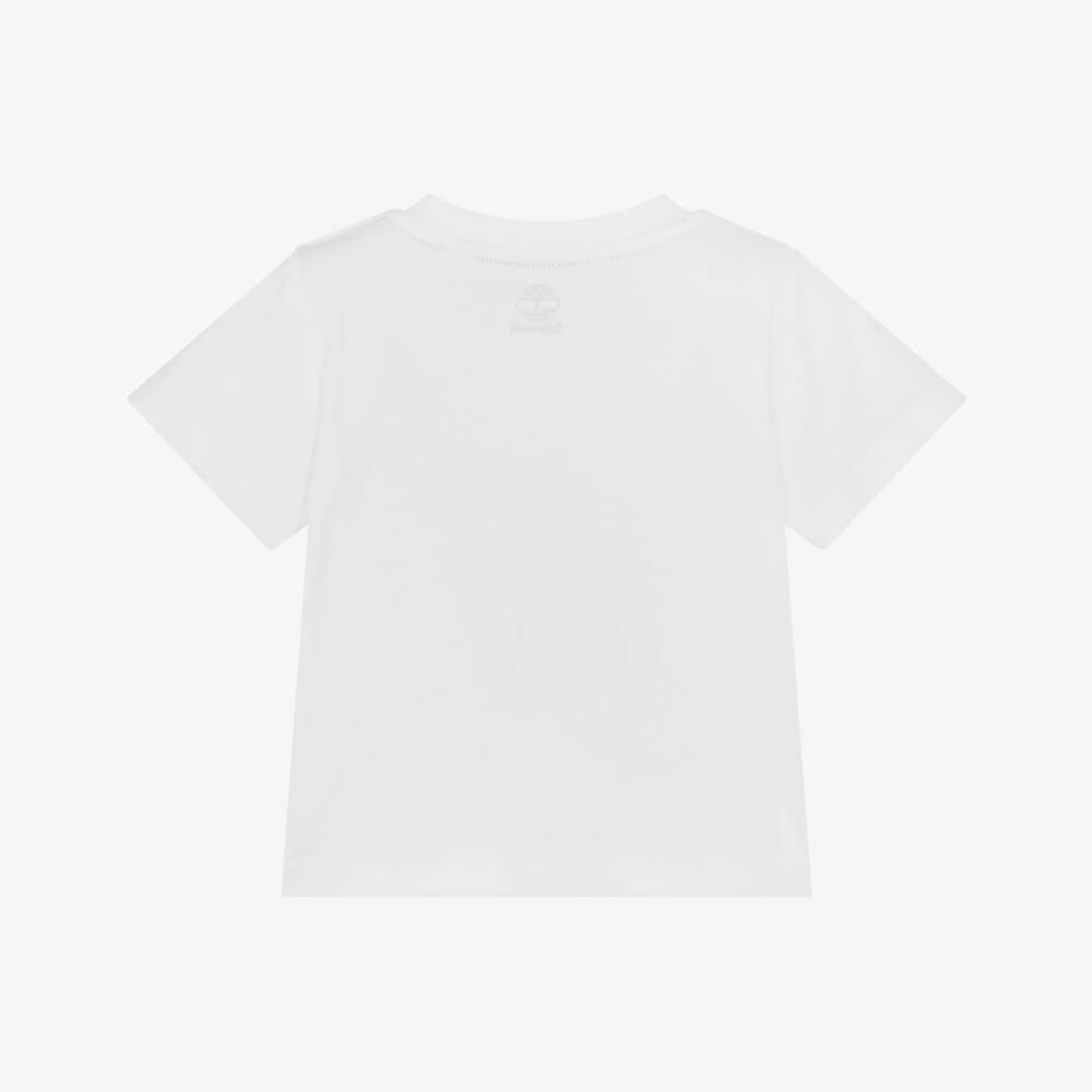 Timberland-Boys Organic Cotton Logo Tee | Childrensalon Outlet