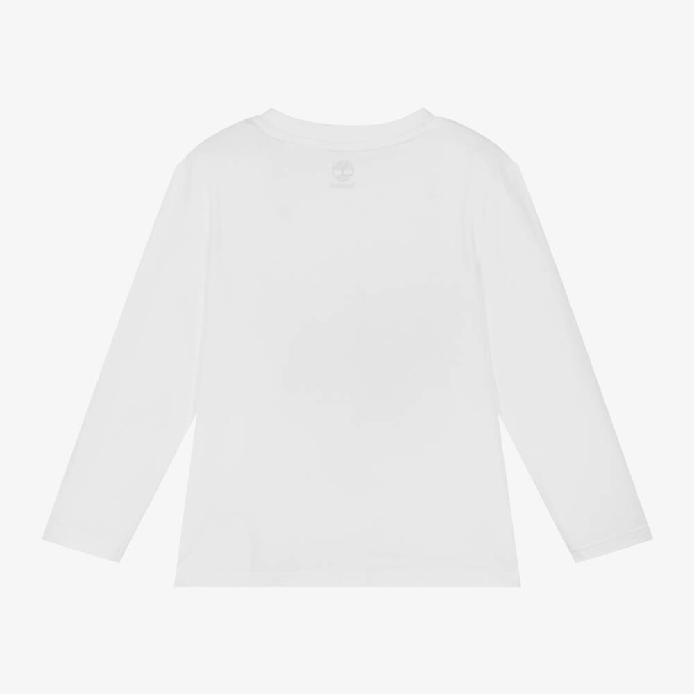 Timberland-Boys Organic Long Sleeve Tee | Childrensalon Outlet