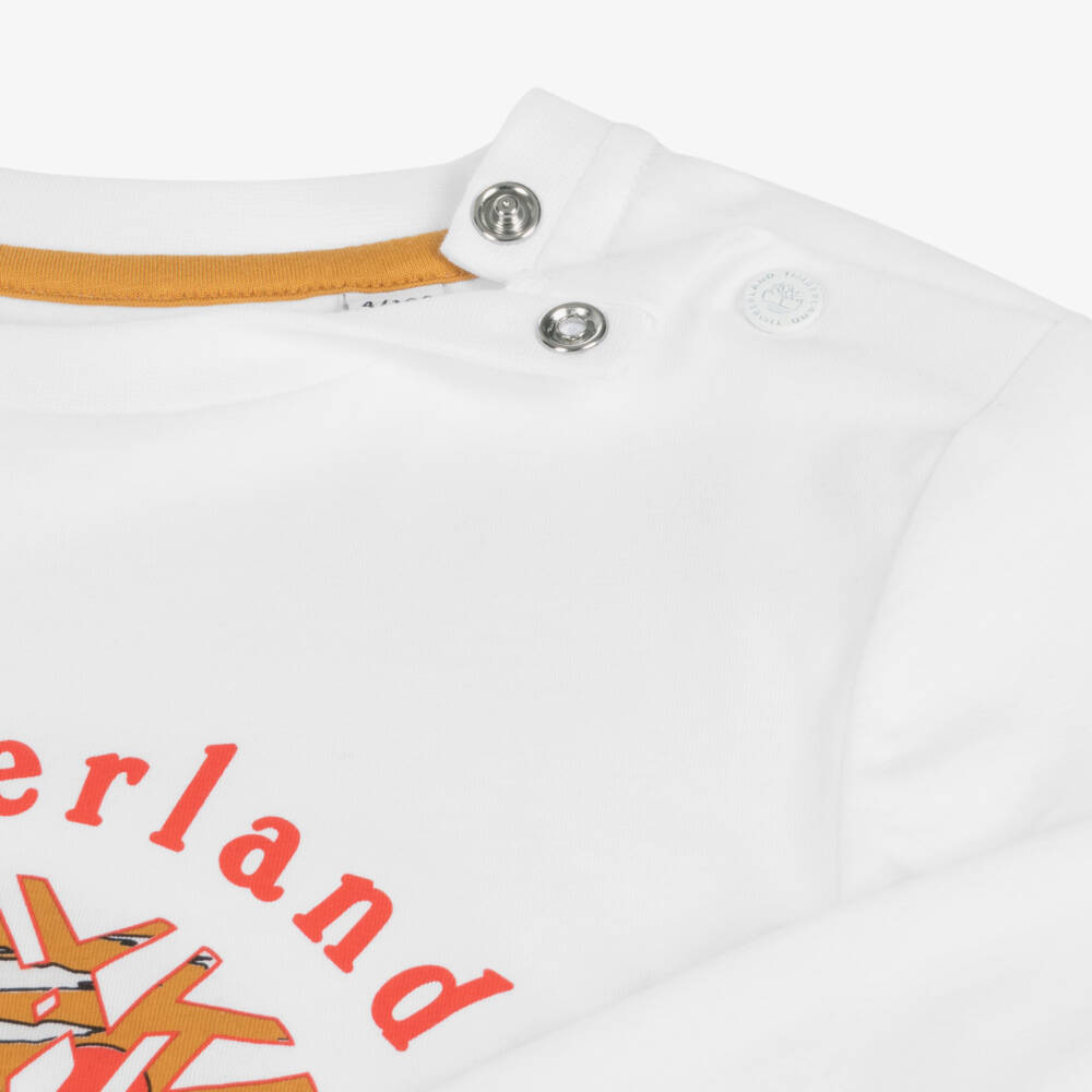 Timberland-Boys Organic Long Sleeve Tee | Childrensalon Outlet