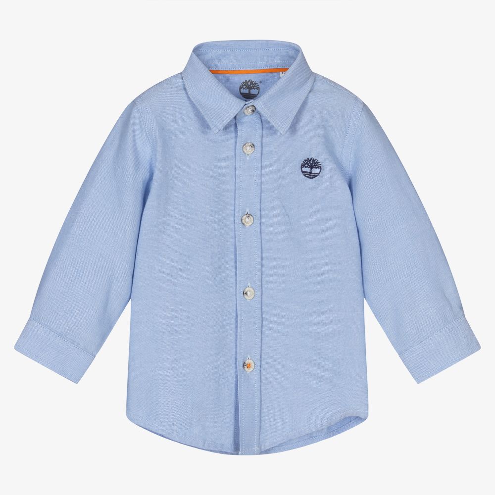 Timberland - Hellblaues Baumwollhemd (J) | Childrensalon