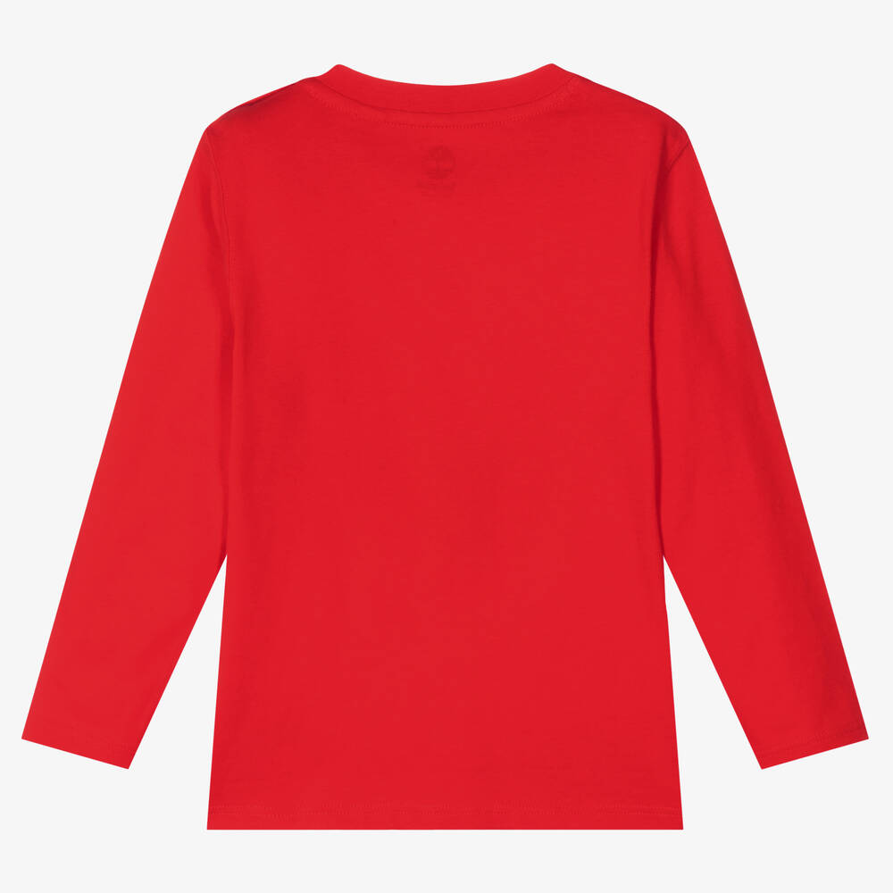 Red timberland shirt online