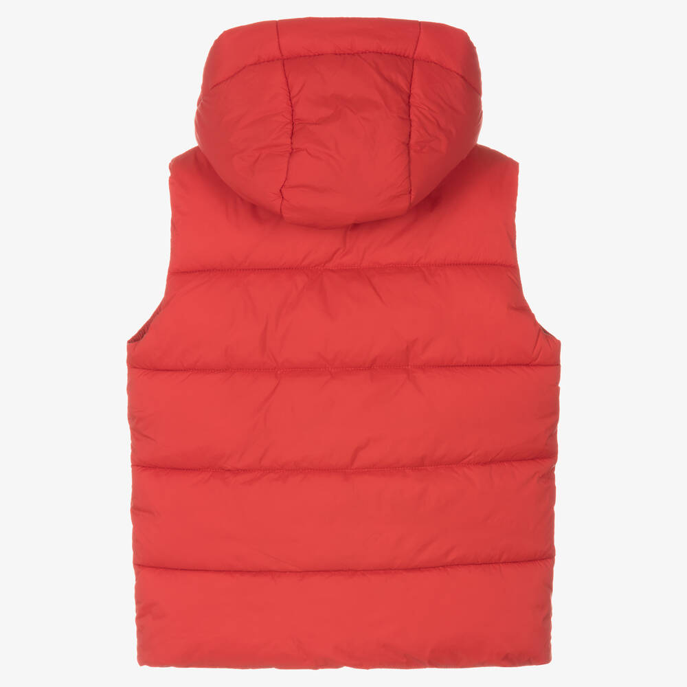 Timberland-Красный водонепроницаемый пуховый жилет | Childrensalon Outlet