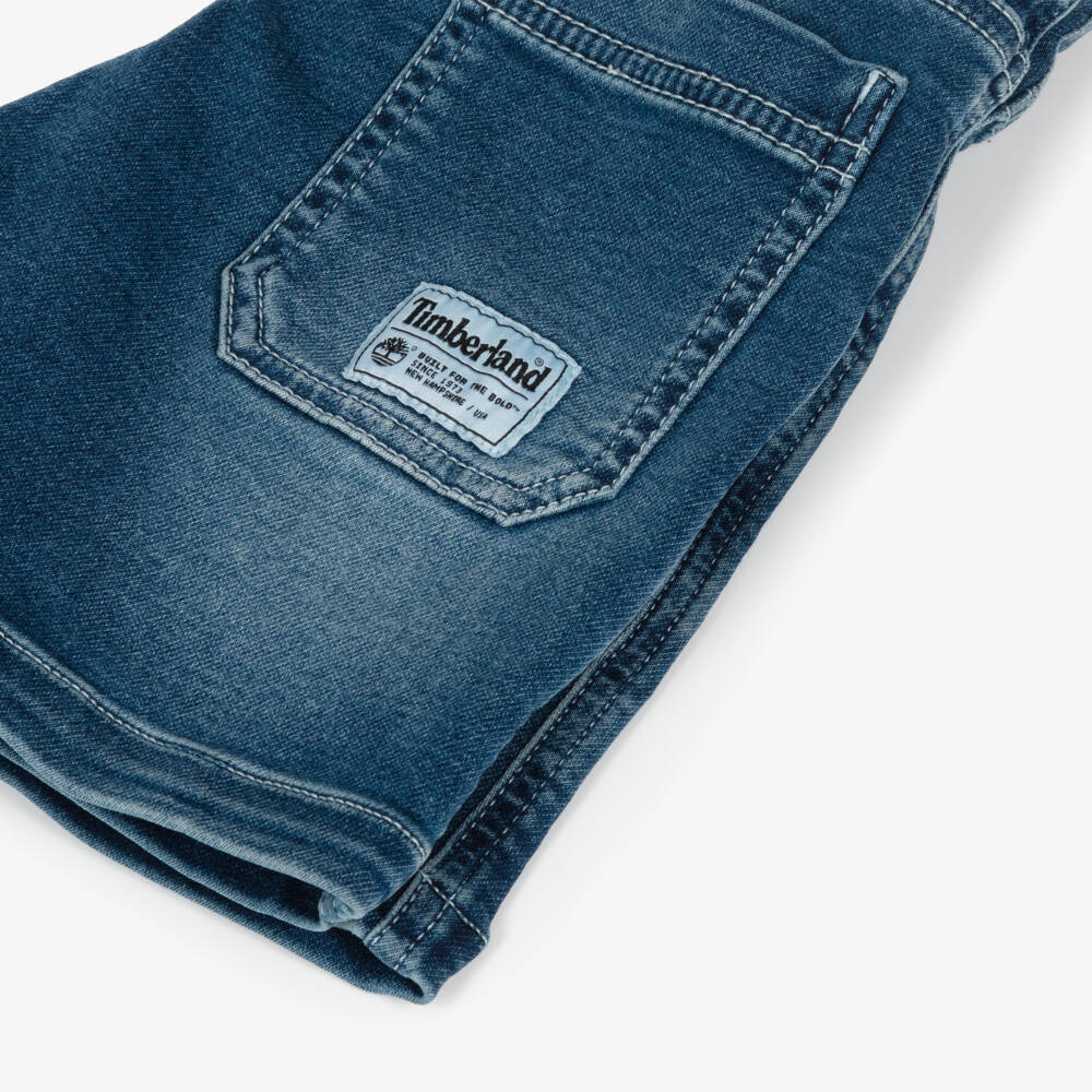 Timberland-Boys Relaxed Dark Denim Shorts | Childrensalon Outlet