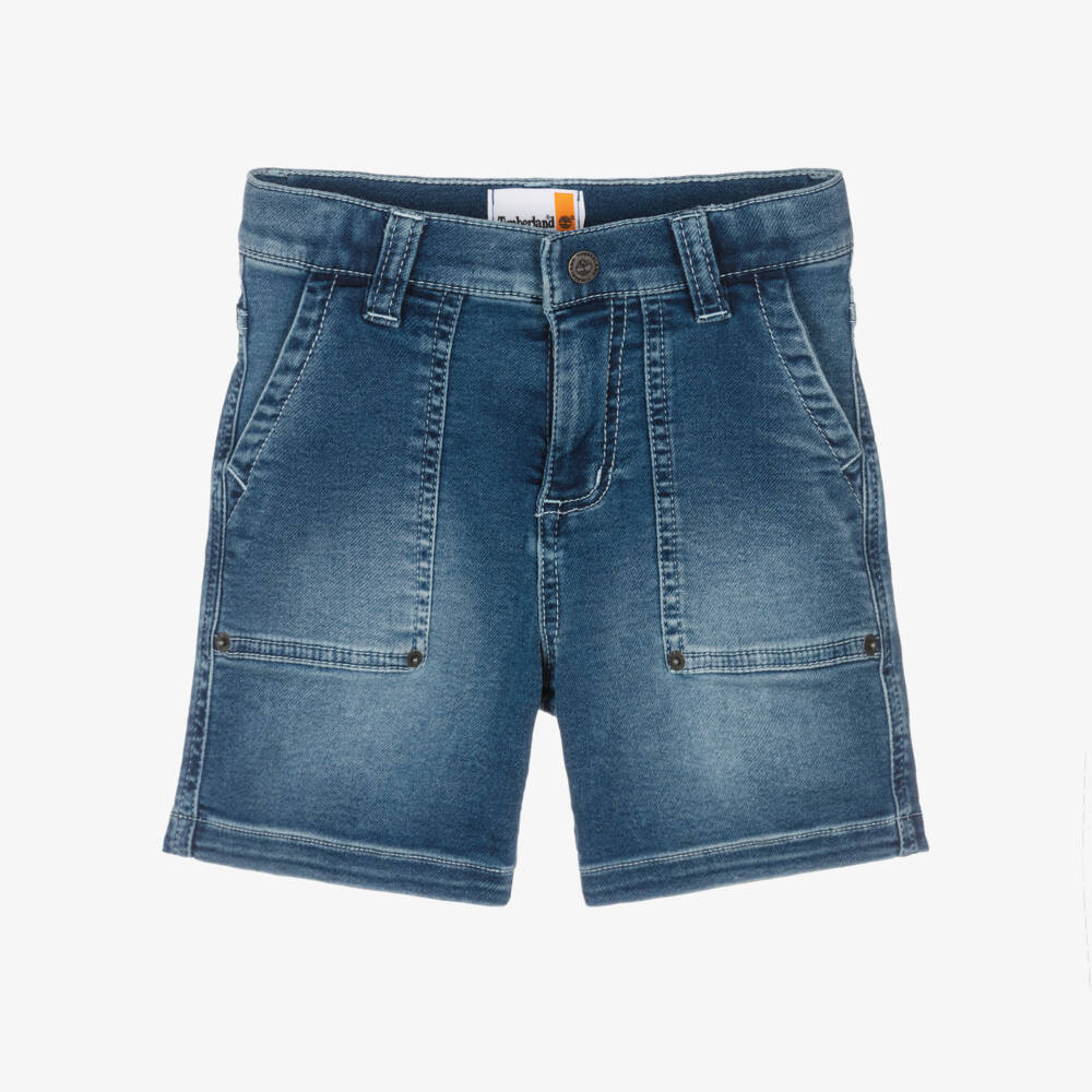 Timberland-Boys Relaxed Dark Denim Shorts | Childrensalon Outlet