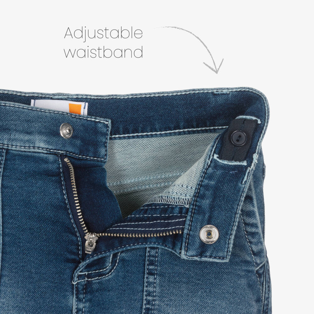 Timberland-Boys Relaxed Dark Denim Shorts | Childrensalon Outlet