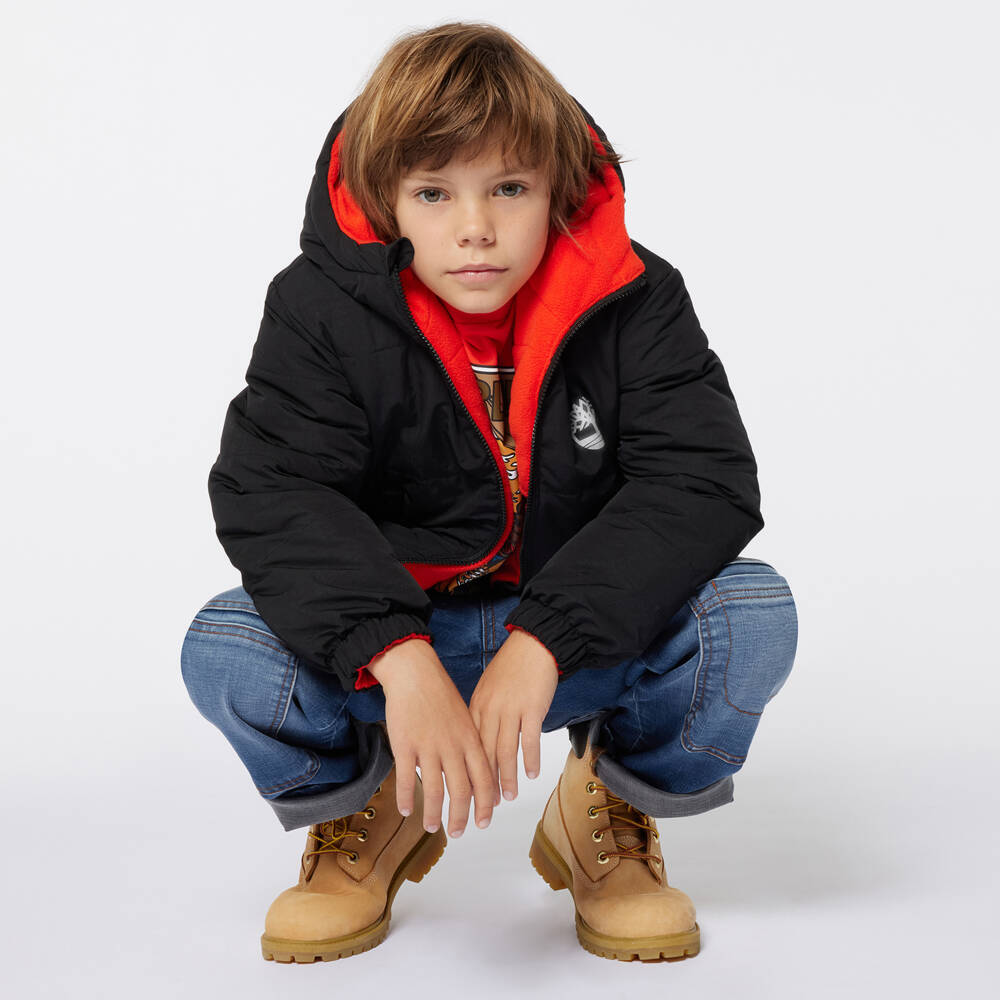 Timberland-Boys Reversible Padded Jacket | Childrensalon Outlet