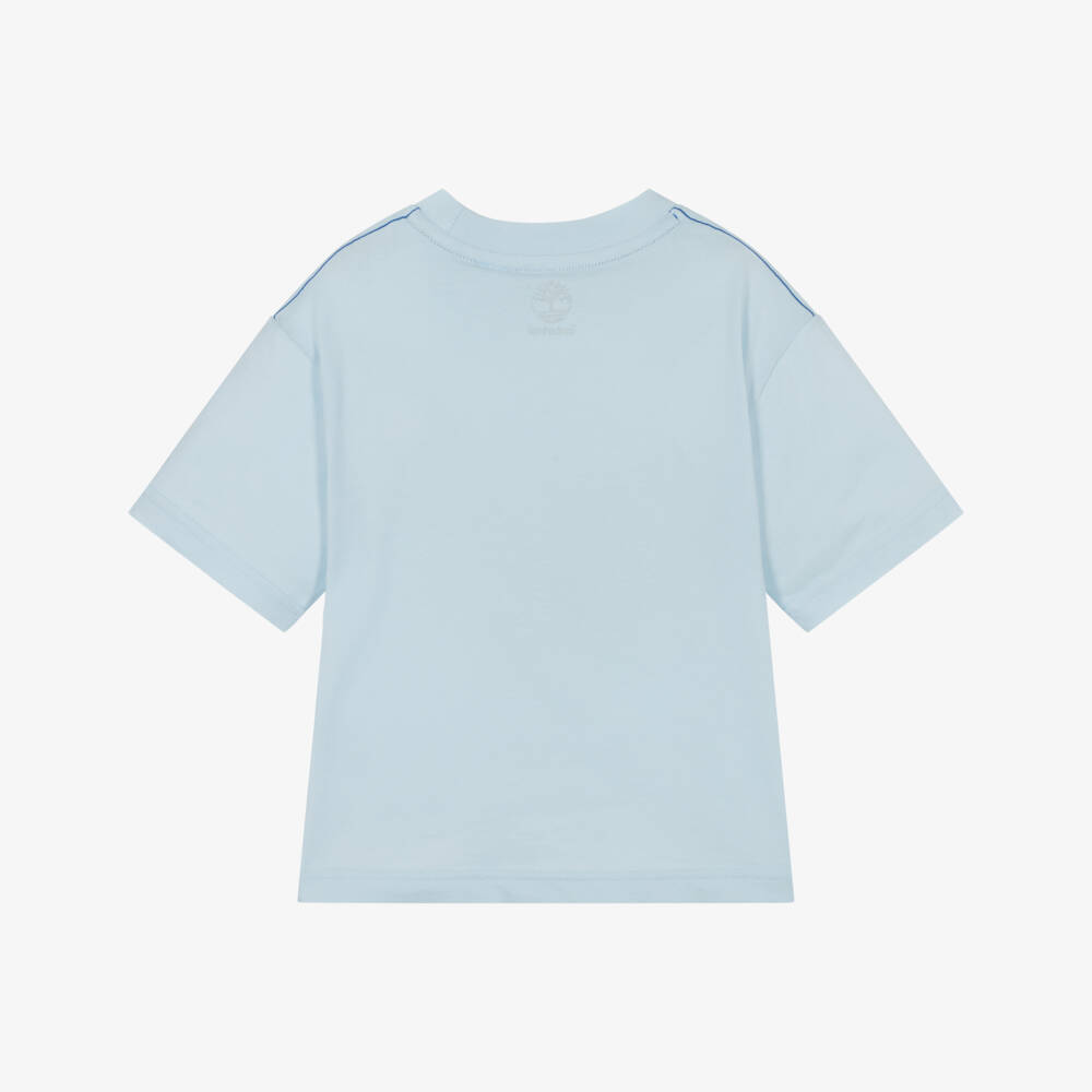 Timberland-Boys Sky Cotton Logo Tee | Childrensalon Outlet