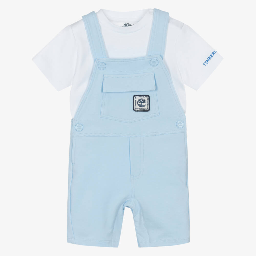 Timberland-Boys Sky T-Shirt & Dungaree Duo | Childrensalon Outlet