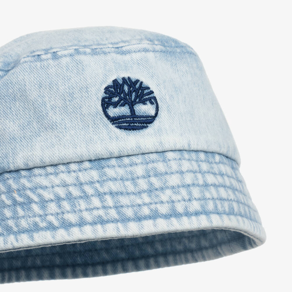 Timberland-Boys' Soft Blue Denim Sun Hat | Childrensalon Outlet