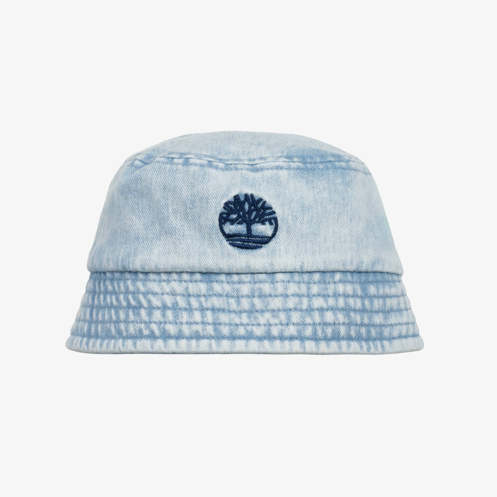 Timberland-Boys' Soft Blue Denim Sun Hat | Childrensalon Outlet