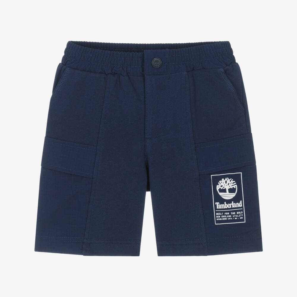 Timberland-Boys Soft Blue Jersey Bottoms | Childrensalon Outlet