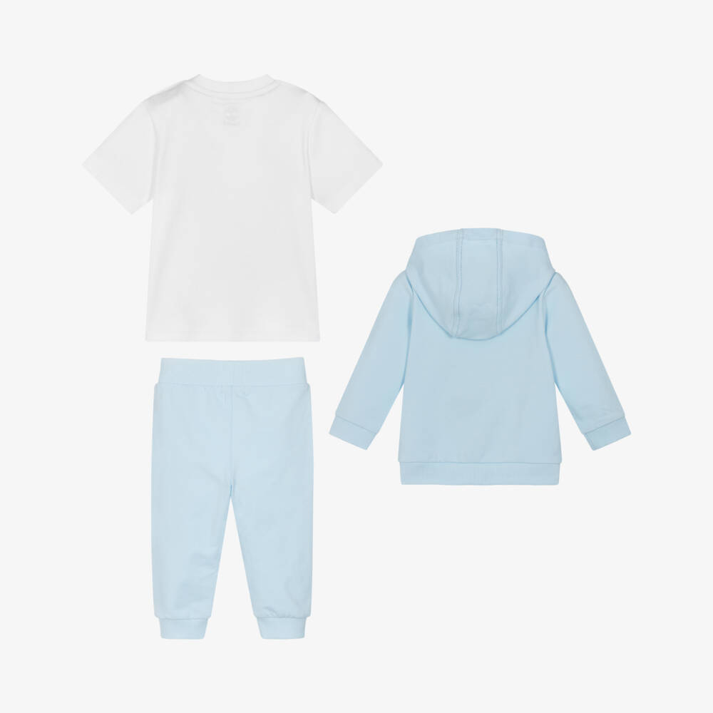 Timberland-Boys' Soft Blue Jersey Ensemble | Childrensalon Outlet