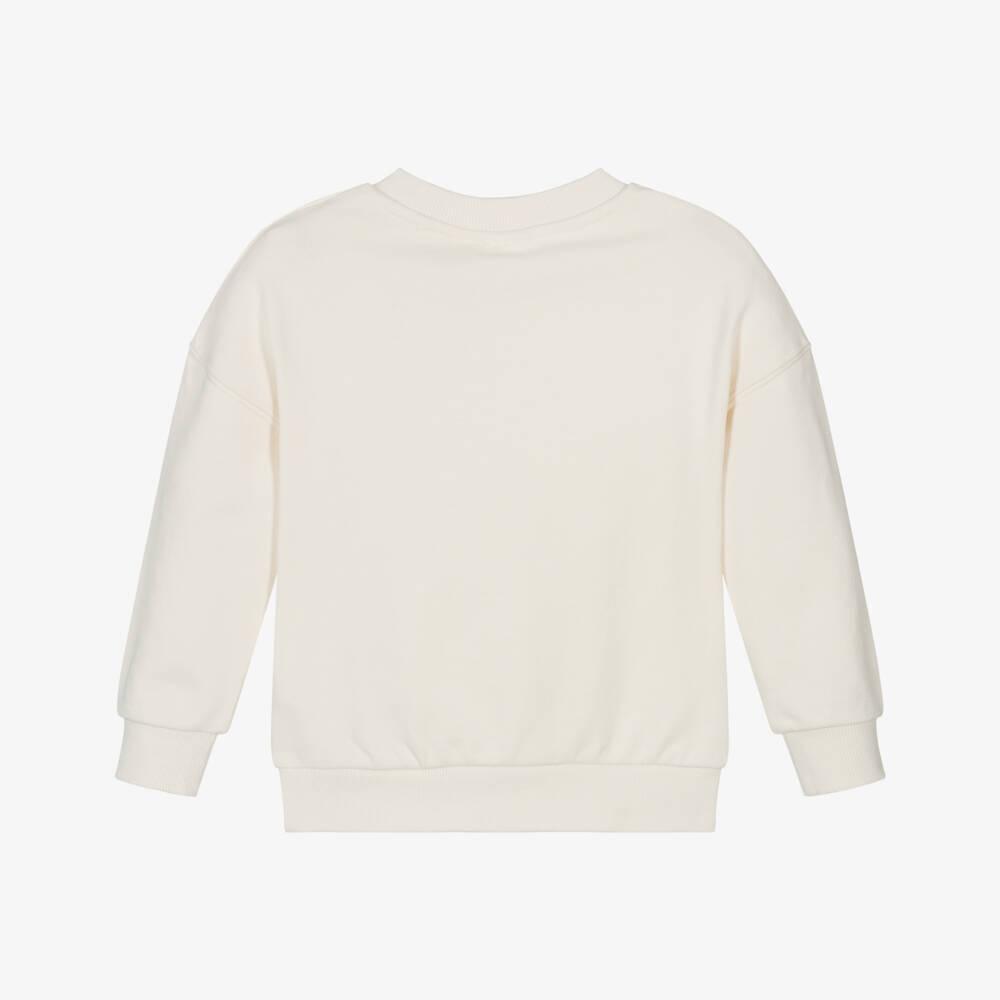 Timberland-Boys Soft Ivory Crewneck Top | Childrensalon Outlet