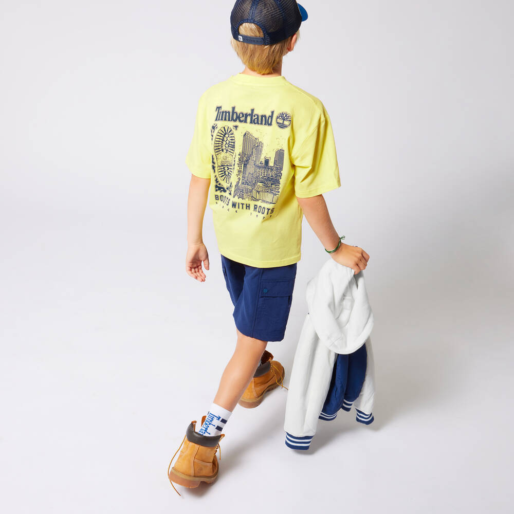 Timberland-Boys Sunny Organic Cotton Tee | Childrensalon Outlet