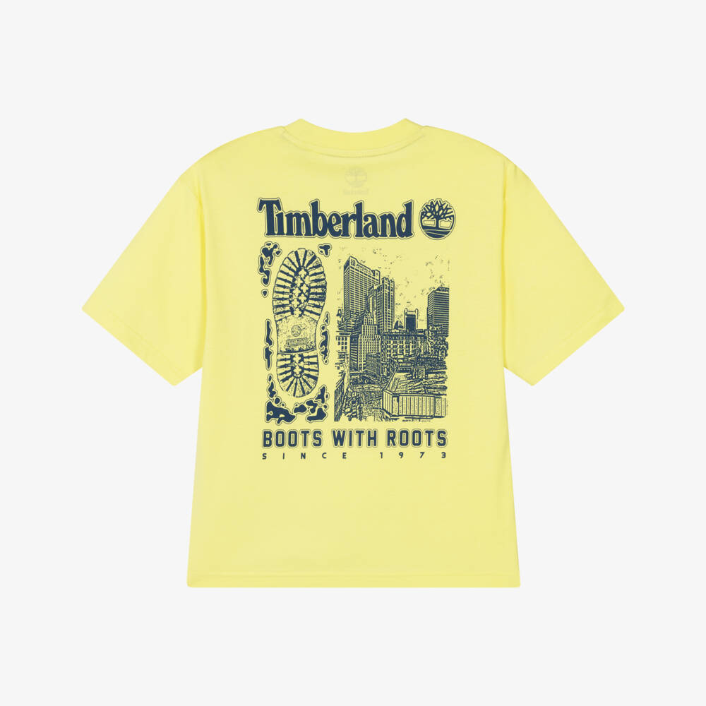 Timberland-Boys Sunny Organic Cotton Tee | Childrensalon Outlet