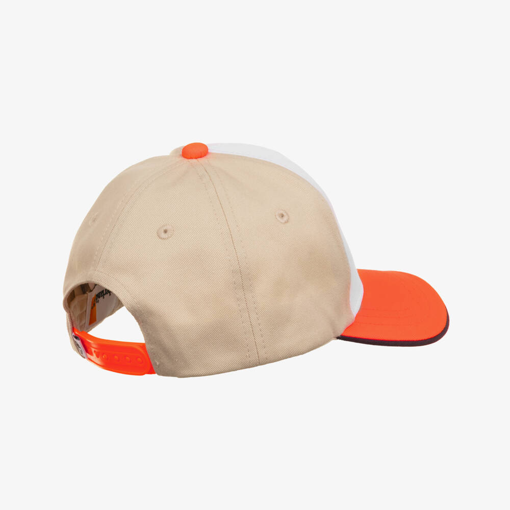 Timberland-Boys Tan and Tangerine Hat | Childrensalon Outlet