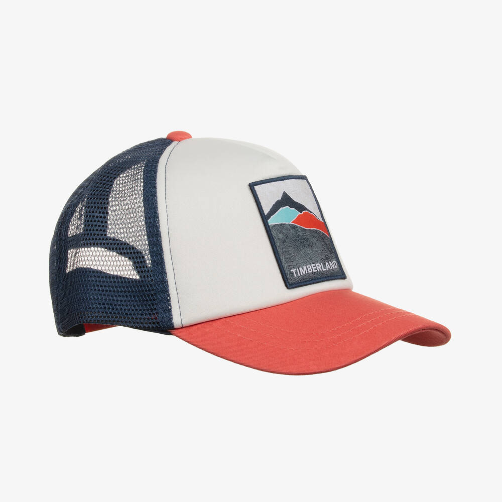 Timberland-Boys Tri-Colour Baseball Cap | Childrensalon Outlet