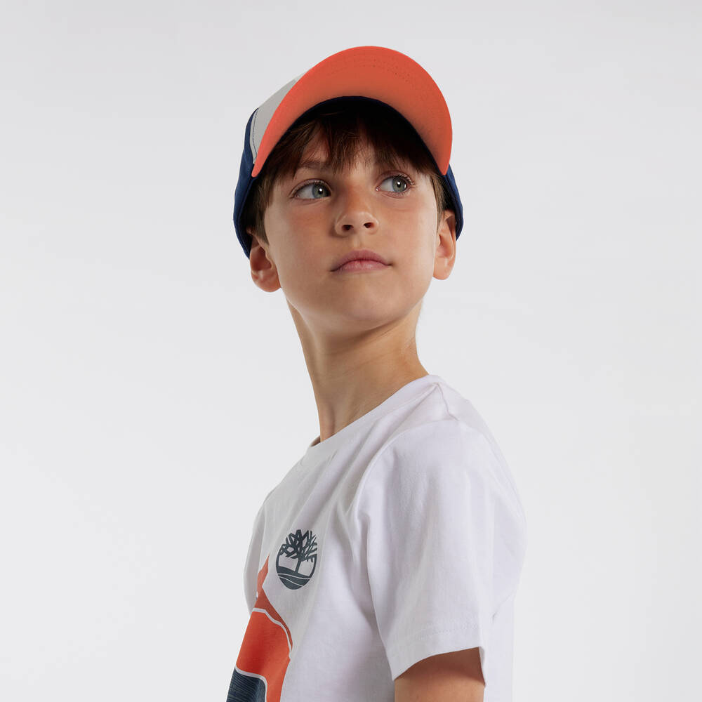 Timberland-Boys Tri-Colour Baseball Cap | Childrensalon Outlet